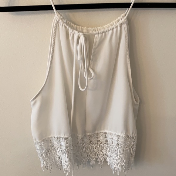 Staring at Stars high neck white tank top - Picture 5 of 7